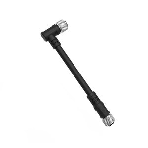 Enchufe de <span class=keywords><strong>c</strong></span>ódigo A personalizado de 4, <span class=keywords><strong>5</strong></span>, 8 y 12 Pines, cables voladores precableados, conector Circular M12 montado en Panel delantero trasero impermeable - Product Image 5