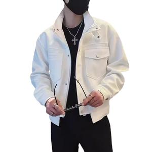 Jaket Kasual Trendi Gaya Korea <span class=keywords><strong>M</strong></span>-3XL Jaket Pria Musim Semi dan Gugur Terbaru - Product Image 1