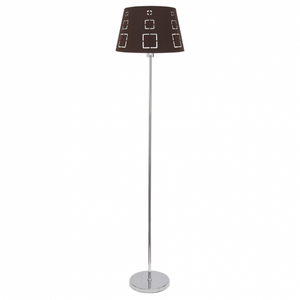 Lampada da salotto marrone, attacco E27, design moderno, ideale per illuminare gli spazi e complementare l'arredamento. - Product Image 1