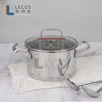 LECOS Sauteuse de cuisine professionnelle à induction de 8 fournisseurs en gros Set de cuisine en acier inoxydable à vendre