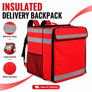 Mochila Térmica Impermeable para Entrega de Alimentos, Lista para Enviar al por Mayor, Bolsa de Reparto de Pizza Reflectante para Motocicleta - Product Image 3