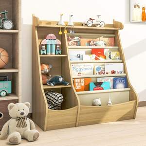 Estantería de Madera <span class=keywords><strong>Montessori</strong></span> para Niños, Adecuada para Almacenar Juguetes en Guarderías, Salas de Juego o Dormitorios. - Product Image 4