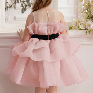 Robe de princesse à volants superposés pour filles, idéale pour récital de piano, défilé, fête d'anniversaire, spectacle sur scène, tenue élégante - Product Image 5