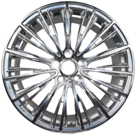 Jantes en alliage d'aluminium forgé 18-22 pouces 5x120, finition argent poli, multi-rayons, PCD ET personnalisé, pour rétrofit/amélioration