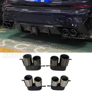 Kit de Silenciador de Escape Trasero de Acero Inoxidable para BMW Serie 3 G20 G28 2020-2022, Pieza de Modificación del Revestimiento del Escape Trasero - Product Image 1