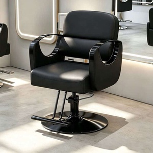Sillón de Barbería Hidráulico Reclinable de Diseño Vintage para Salón de Belleza - Product Image 1