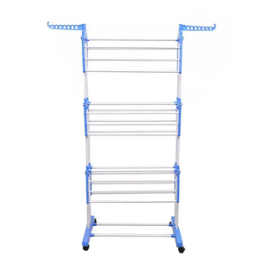 Séchoir à <span class=keywords><strong>linge</strong></span> pliable à 4 niveaux sur roulettes <span class=keywords><strong>pour</strong></span> intérieur et extérieur – Vente en gros - Product Image 4