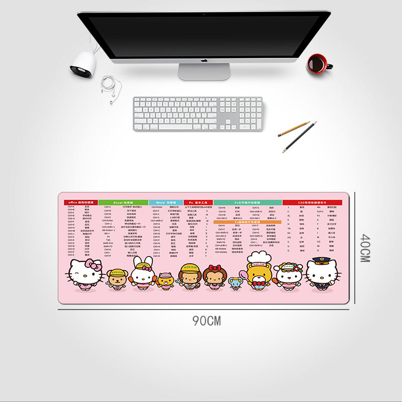 Tapis De Souris Avec Raccourcis Clavier - Grand Tapis De Souris