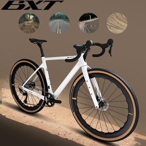 Vélo de gravier en carbone BXT 700C, route/VTT, câblage interne complet, GRX-600 1X11S, compatible avec 105 R7120/105 Di2 R7170, BXT-135 Gravel - Product Image 3