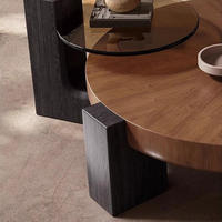 Table basse moderne en bois de haute qualité, durable et écologique pour salon et hôtel, idéale pour l'ameublement de la maison