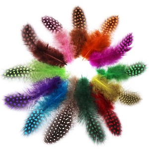 Plumas de Faisán Teñidas Multicolor al por Mayor, de 5-10 cm, con Puntos, para Joyería, Manualidades, Ropa y Accesorios - Product Image 1