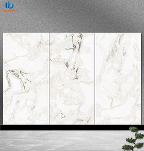 Nouvelle Arrivée Carrelage en Pierre Frittée Polie de Luxe 1600x3200mm Blanc avec Veines Dorées, Assortiment 3 Côtés, Antidérapant et Résistant aux Acides pour Sol - Product Image 1