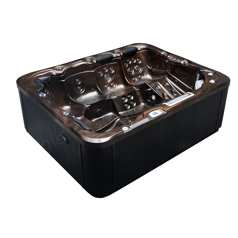 Gurgle Bath Supplier 6 Person Luxury Relax Freestanding Outdoor Hot Spa Tub Hydro Bath Whirlpool Massage Spa Balboa Bathtubs