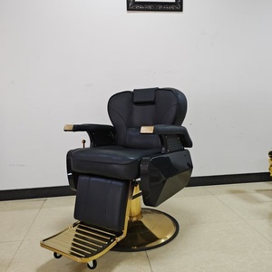 Fauteuil de Barbier Vintage Grand Modèle Hydraulique Inclinable Munich pour Salon de Coiffure - Product Image 3