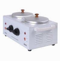 Gran oferta, ollas dobles, volumen, 1000ml, calentador de cera de parafina para salón, Blanco, Negro, calentador de cera profesional, máquina de cera para depilación