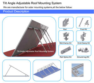 Toit en étain de qualité supérieure avec <span class=keywords><strong>fixation</strong></span> de <span class=keywords><strong>panneau</strong></span> de joint debout Support de module <span class=keywords><strong>solaire</strong></span> PV - Product Image 3