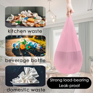 Bolsas de Basura Portátiles Huamaohengchun de 2-4 Galones, Bolsas de Basura Pequeñas Tipo Chaleco Reforzadas para Oficina, Cocina, Dormitorio y Más - Product Image 6