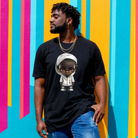 Transferts DTF personnalisés pour T-shirt : Motifs Hip-Hop Street Boy et Homme Afro-Américain, à thermocoller, vente en gros