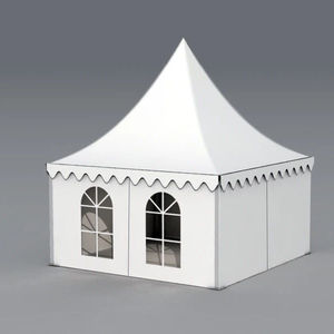 5x5 White <strong>Pagoda</strong> Tent Waterproof Advertising Exhibition Wedding Party Camping Outdoor Glamping <strong>Garden</strong> Event PVC Marquee Canopy - Product Image 1