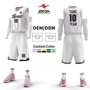 EXON Professionele Basketbalset met Aangepast Logo, Sublimatie, Vochtregulerend, Geschikt voor Kinderen tot Volwassenen - Product Image 1
