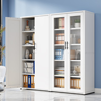 Armoire de classement de bureau en acier blanc personnalisable avec porte battante, caractéristiques antivol et ignifuges, démontable, pour usage domestique/bureau