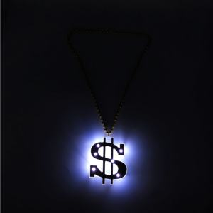 Joyería de cadena dorada brillante, cuentas de Carnaval latino, collar con signo de dólar brillante, adornos brillantes <span class=keywords><strong>en</strong></span> <span class=keywords><strong>el</strong></span> collar que se usa <span class=keywords><strong>en</strong></span> la fiesta - Product Image 4