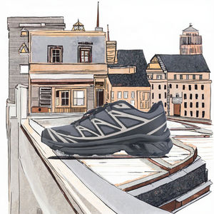 Chaussures de tennis décontractées unisexes modernes à talon compensé, tendance, respirantes, avec empeigne en maille, doublure en PU, semelle extérieure en caoutchouc et fermeture à lacets - Product Image 3