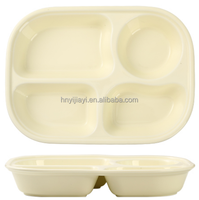 Assiette en céramique pour petit-déjeuner individuel, design à trois compartiments, assiettes quantitatives pour réduire la consommation de graisse