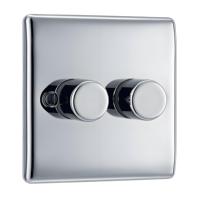 220V profilé en aluminium métal prise bouton en acier inoxydable gradateurs panneau CNC usinage électrique Led appliques murales interrupteur cadre
