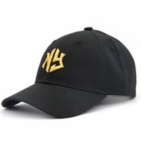 Gorra de Béisbol Yichuang de Alta Calidad, 6 Paneles, Unisex, de Sarga de Algodón, con Logotipo Bordado en 3D Personalizado, Visera Curva, Hebilla Plateada de Cobre, Cuatro Colores