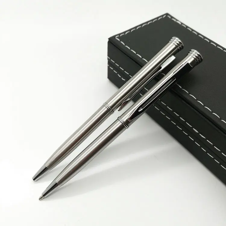 Mini Bolígrafo De metal de metal plumas para bolsillo cartera planificador bolso o pasaporte