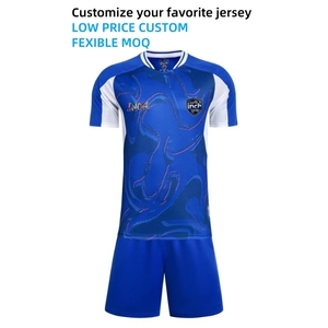 25 26 Bedrukte Logo Voetbalteamkleding Goedkope Custom Sporttenue Nieuw Model 100% Polyester Ademend Voetbaltenue - Product Image 2