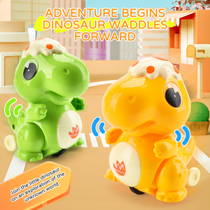 Inerzia cartone animato piccolo dinosauro Robot giocattolo resistente caduta educativo Push & Go attrito veicolo giocattolo a dondolo auto - Product Image 4