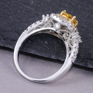Bagues de luxe en Zircon scintillant, Design huit cœurs huit flèches, ornements de main élégants de Style européen pour femmes - Product Image 5