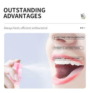 Atacado Mau Hálito Produto Tamanho de Viagem para Saúde Oral 24 Horas Duradoura Portátil Cool Mint Oral Spray Fresheners - Product Image 4