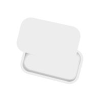 Plateaux à rouler vierges pour sublimation avec logo personnalisé, en fer blanc, avec couvercle magnétique, pour herbes, tabac et cigares