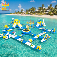Parque Acuático Inflable Interactivo Expandible para Resorts de Verano