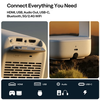 Projecteur intelligent portable Aurzen D1 Air Full HD natif 1080P pour cinéma maison vidéo LED