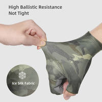 OEM Vente en gros Gants de pêche avec protection UV Gants de pêche antidérapants à 5 coupures et 5 doigts Gants de pêche sans doigts pour le travail