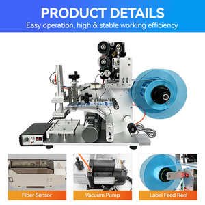 Etichettatrice da Tavolo di Alta Precisione LK-60D Semi-Automatica per Bottiglie Rotonde, Lattine di Bevande e Bottiglie di Vino in Vetro - Product Image 3