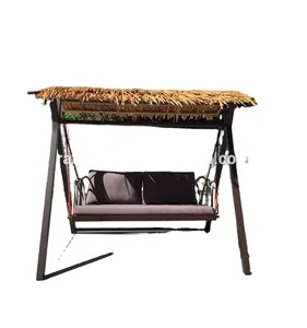 outdoor two seater patio swing with canopy