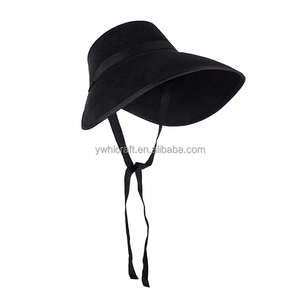 HLC personnalisé Fez fête décoration noir médiéval victorien feutre Bonnet chapeau pour femmes hommes Bonnet chapeaux unisexe Cosplay accessoires - Product Image 3
