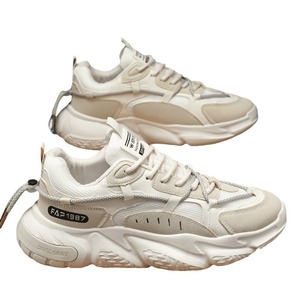 2025 Summer New Style Mesh Breathable Thick-soled Lace-up Casual Men's Running Shoes Heightening <b>Sneakers</b> Trendy - Product Image 5