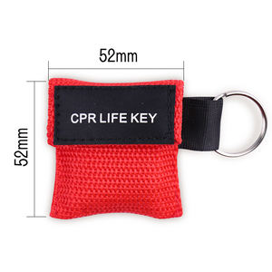 Jytop CPR หน้ากากช่วยหายใจแบบปากต่อปากอุปกรณ์ช่วยหายใจสำหรับใช้ทางการแพทย์พร้อมพวงกุญแจ - Product Image 2