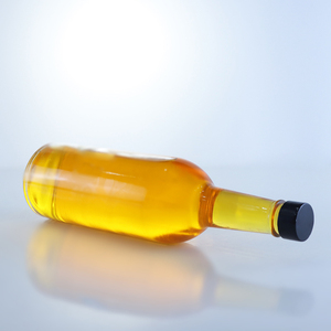 Food Grade Classic Round Shape Jamaica <strong>Ireland</strong> Glass Liquor Bottle Whisky Tequila Rum With Aluminum Cok