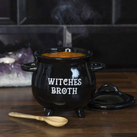 Mug à café en céramique fait main moderne pour la décoration de table d'Halloween, chauffe-bougie personnalisé pour cadeaux d'Halloween, vente en gros