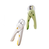 Coupe-ongles et lime à ongles pour chat en acier inoxydable 2 en 1 avec lumière LED, outil de toilettage portable pour une coupe sûre
