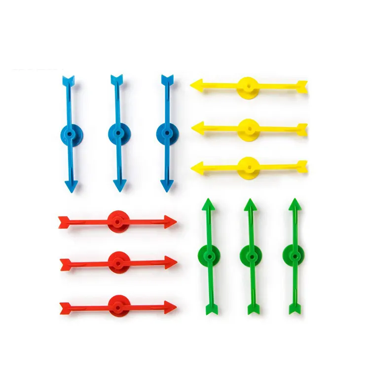 7.2cm Learning Advantage Transparent Arrow Spinners Math Games Plastic Playing Toy For Kids