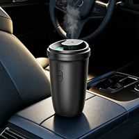 Diffuseur de parfum portable intelligent sans fil pour voiture, en plastique, avec LED, mini nébuliseur d'arômes universel, emballage personnalisé OEM, marque privée
