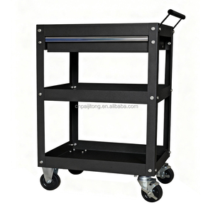 Car Auto Repair Bracket Box Cabinet Multi Layer Storage Service <b>Cart</b> with Side Shelf <b>Tool</b> Cabinet Trolley - Product Image 5